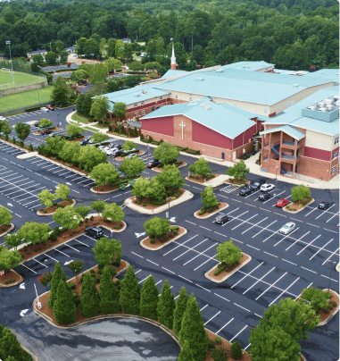 Aerial View of Church