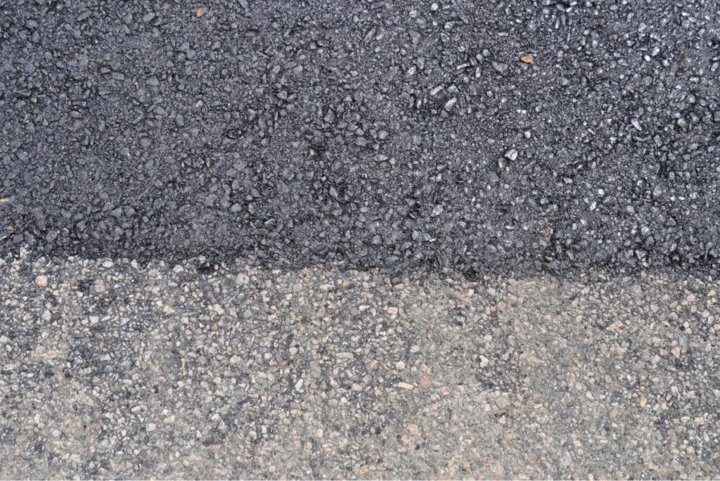 infrared asphalt repair closeup