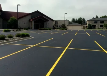 Church parking lot