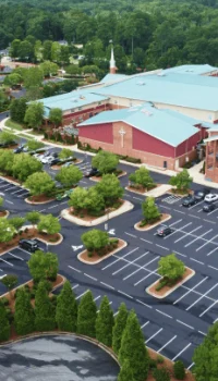 Aerial View of Church